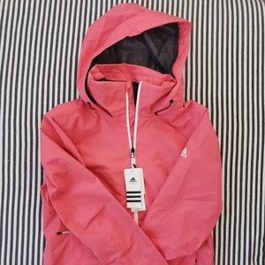 NWT Adidas Wandertag Hooded Climaproof Rain Jacket